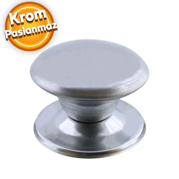 Bombeli Baba Krom Kapı Tokmağı Topuzu Kolu Metal Tokmak Paslanmaz ürün görseli 1