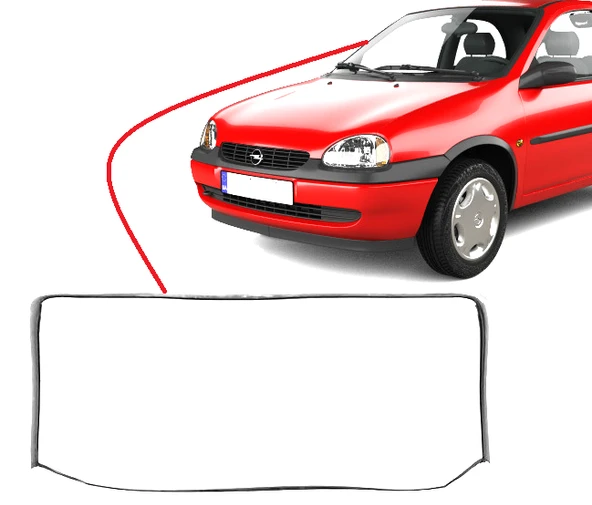 OPEL CORSA B ÖN CAM LASTİĞİ (93 - 00 Mod.) ürün görseli 1