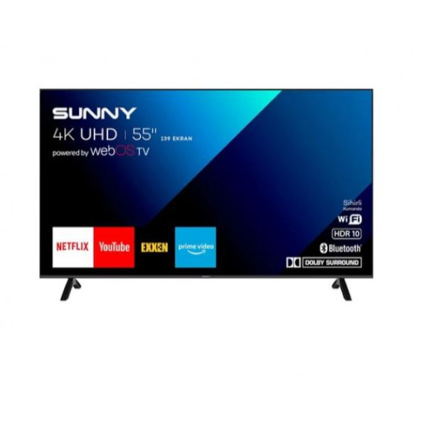 Sunny SN55FMN252 55" 139 Ekran Uydu Alıcılı 4K Ultra HD webOS Smart LED TV ürün görseli 1