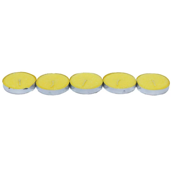 Ksmart Tea Lights Sarı Mum 5 Adet - Resim 5