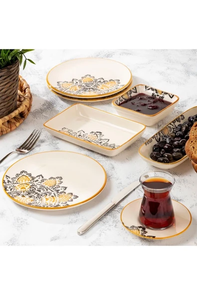 Mondecor Arabesque 24 Parça Kahvaltı Takımı SGT-ARABESQUE ürün görseli 1