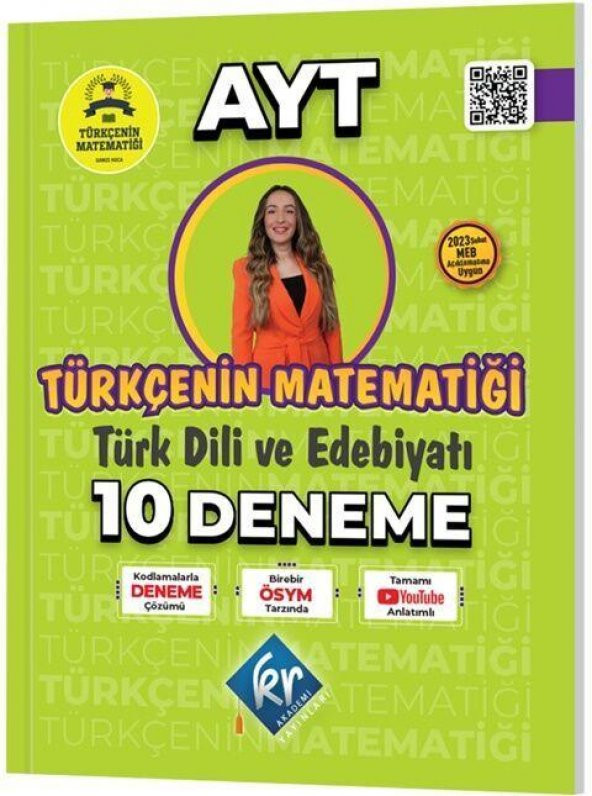 Gamze Hoca Türkçenin Matematiği AYT Türk Dili ve Edebiyatı 10 Deneme KR Akademi ürün görseli 1