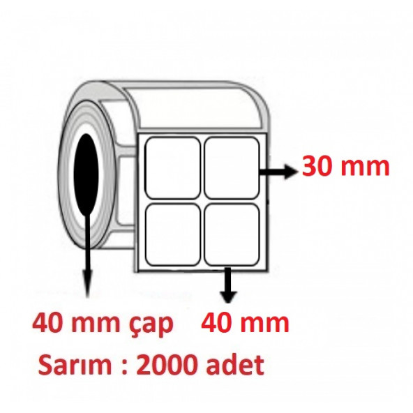 30X40 KUŞE ETİKET 2Lİ ( 2000 li ) ürün görseli 1