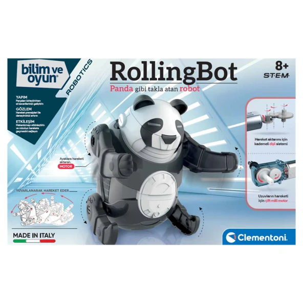 2 Clementoni Robotik Laboratuvarı - Rollingbot - 64468 - Resim 2