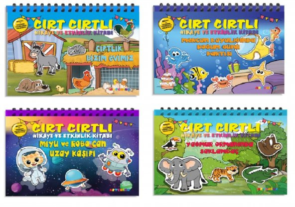 Cırt Cırtlı Hikaye ve Aktivite Kitap Seti ürün görseli 1