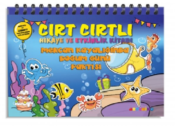 Cırt Cırtlı Hikaye Kitabı -Mercan Kayalığında Doğum Günü Partisi ürün görseli 1
