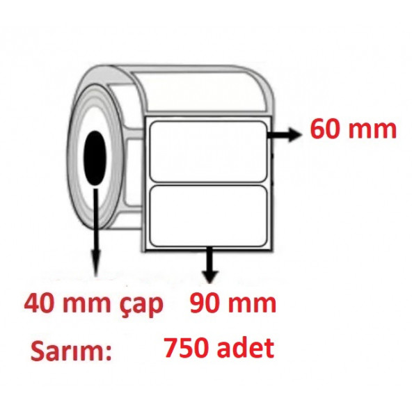 60X90 KUŞE ETİKET ( 750 li ) ürün görseli 1