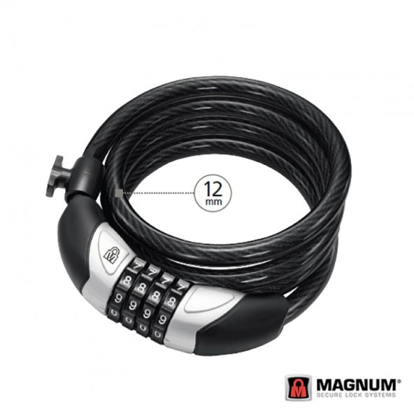 Magnum 12x1800 Şifreli Bisiklet Kilidi 3110 ürün görseli 1