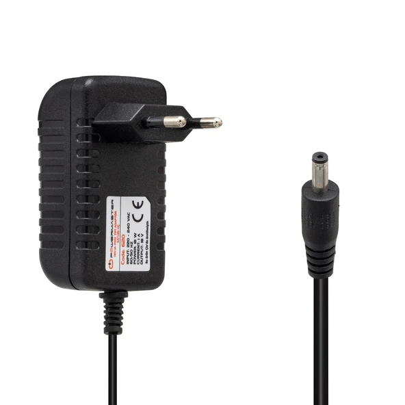 Ayt Powermaster 18 Volt 1 Amper Plastik Kasa Priz Tip Adaptör 3.5x1.35 Uç 18V 1A ürün görseli 1