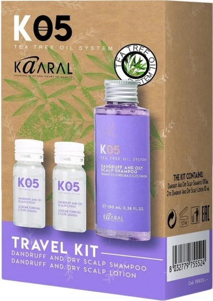 Kaaral Travel Kit Dandruff and Oily Scalp KİT ürün görseli 1