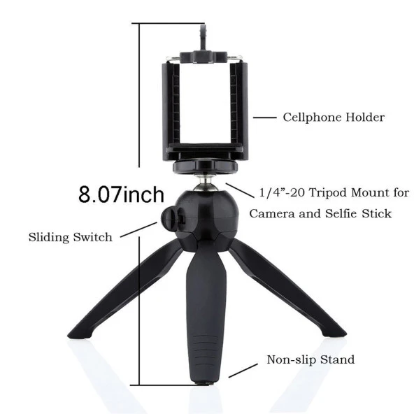Valkyrie Profesyonel Mini Tripod Monopod - Resim 7