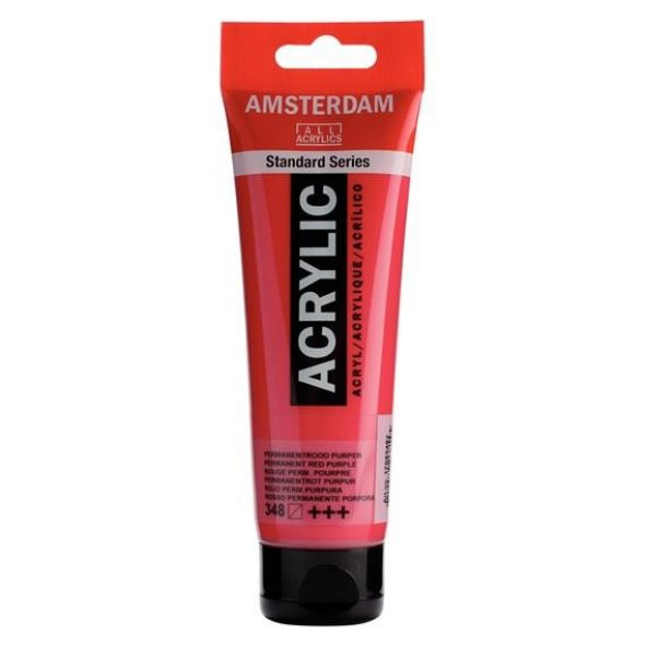 Amsterdam Akrilik Boya 120ml Tüp PERMANENT RED PURPLE 348 ürün görseli 1
