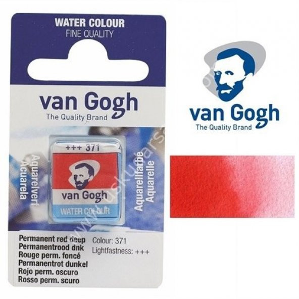 Talens Van Gogh Tablet Suluboya 1/2 Perm. Red Deep- 371 ürün görseli 1