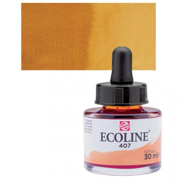 Talens Ecoline Sıvı Suluboya 30 ml. 407 Deep Ochre ürün görseli 1