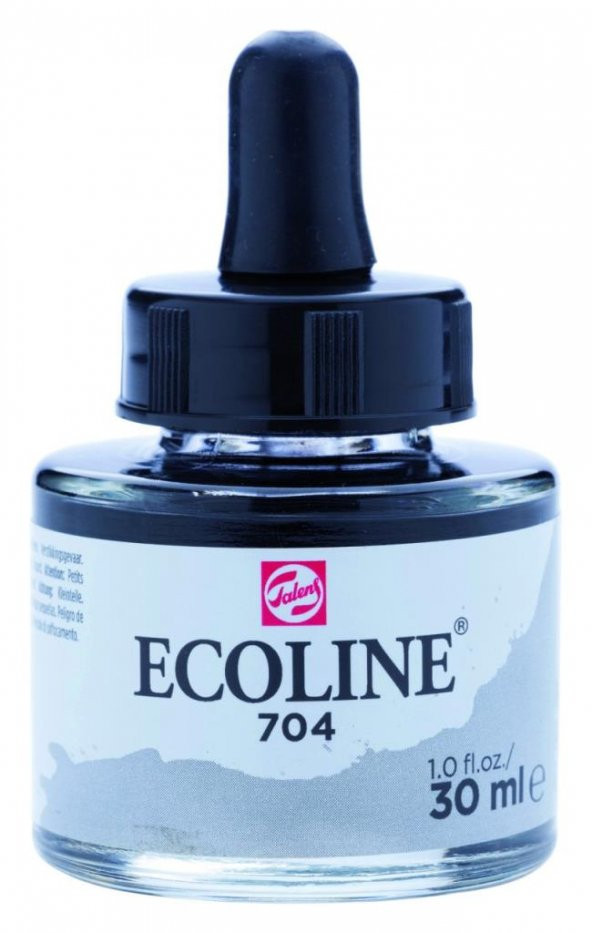 Talens Ecoline Sıvı Suluboya 30 ml. 704 Grey ürün görseli 1