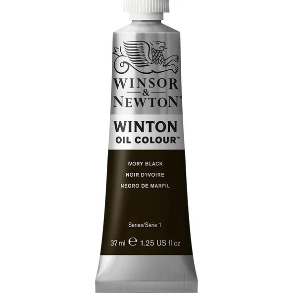 Winsor & Newton Winton Yağlı Boya 37 ml Ivory Black 331 ürün görseli 1