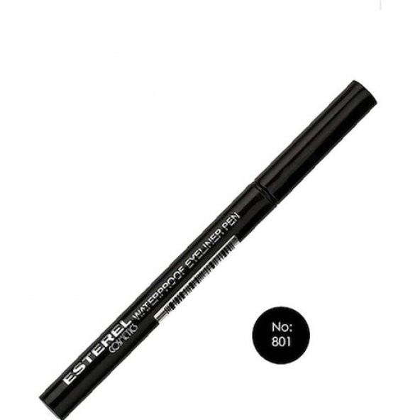Esterel Waterproff Eyeliner Pen No: 802 Dark Black ürün görseli 1
