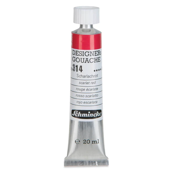 Schmincke HKS Designers Guaj Boya 20 ml Scarlet Red 314 ürün görseli 1