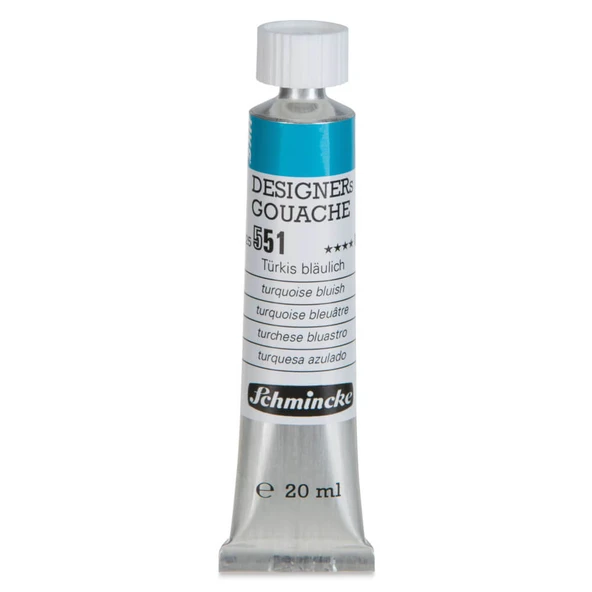 Schmincke HKS Designers Guaj Boya 20 ml Turquoise Bluish 551 ürün görseli 1