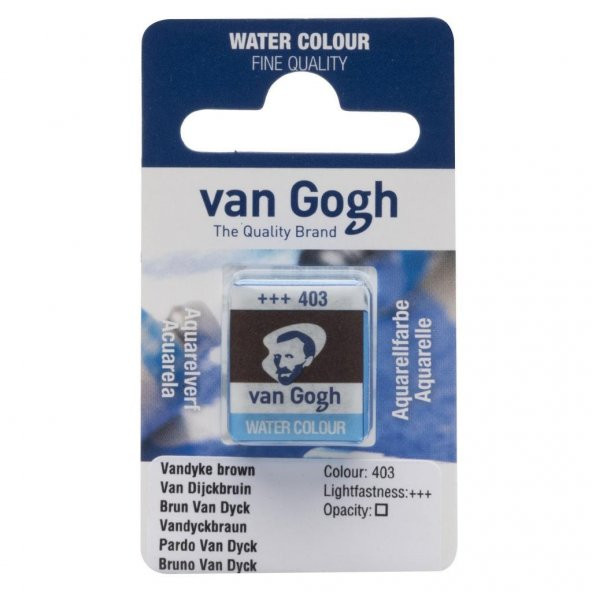 Talens Van Gogh Tablet Suluboya 1/2 Vandyke Brown 403 ürün görseli 1