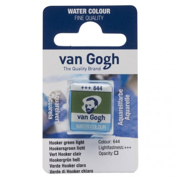 Talens Van Gogh Tablet Suluboya 1/2 Hooker Green Light 644 ürün görseli 1