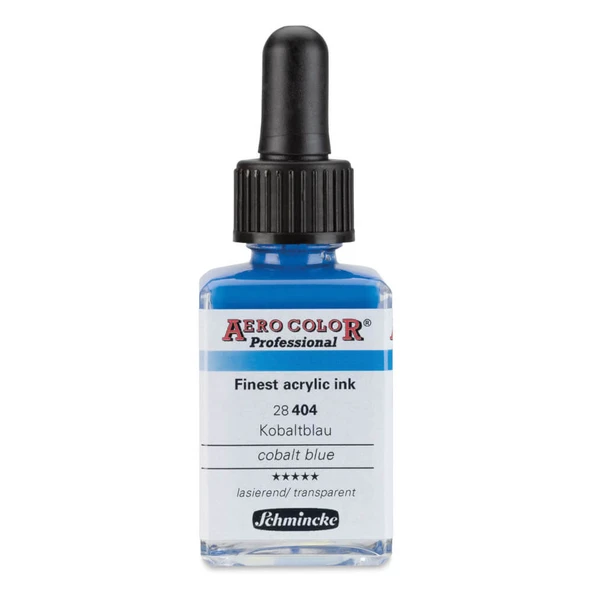 Schmincke Aero Color Profesyonel Akrilik Mürekkep 28 ml Cobalt Blue 404 ürün görseli 1