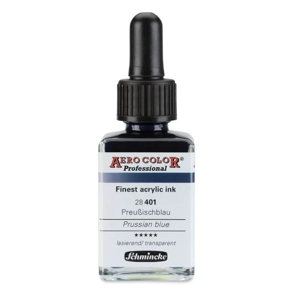 Schmincke Aero Color Profesyonel Akrilik Mürekkep 28 ml Prussian Blue 401 ürün görseli 1