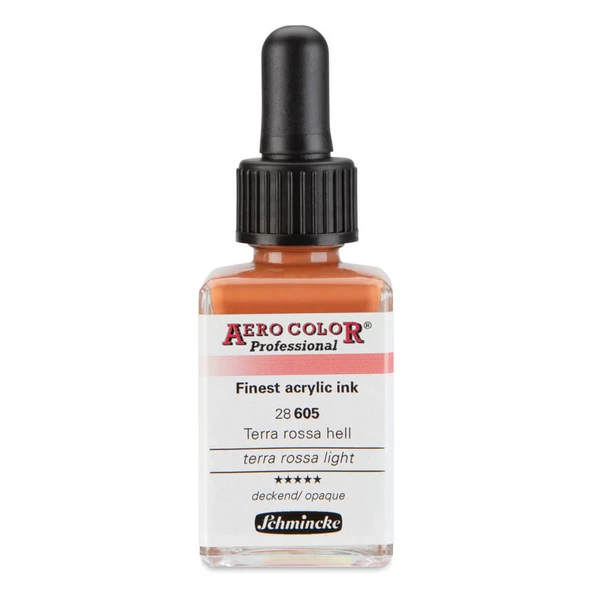 Schmincke Aero Color Profesyonel Akrilik Mürekkep 28 ml Terra Rosa Light 605 ürün görseli 1