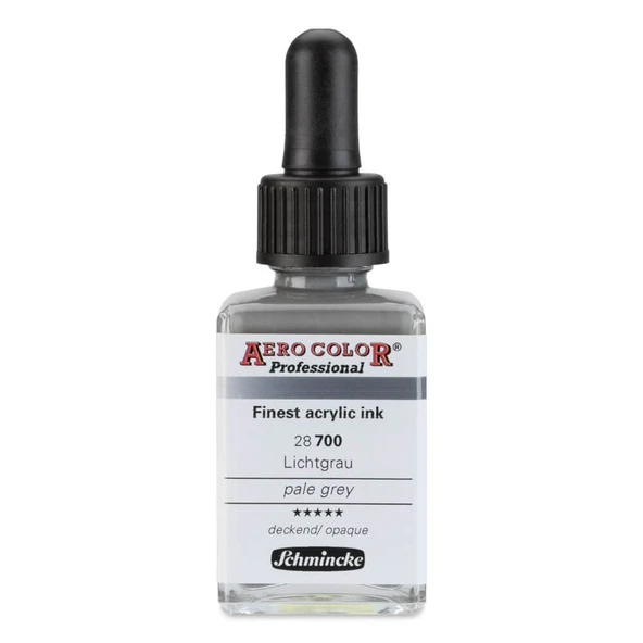 Schmincke Aero Color Profesyonel Akrilik Mürekkep 28 ml Pale Grey 700 ürün görseli 1