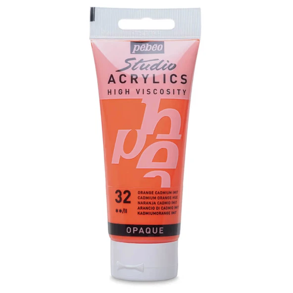 Pebeo Studio Yüksek Viskoziteli Akrilik Boya 100 ml Cadmium Orange Hue 32 ürün görseli 1