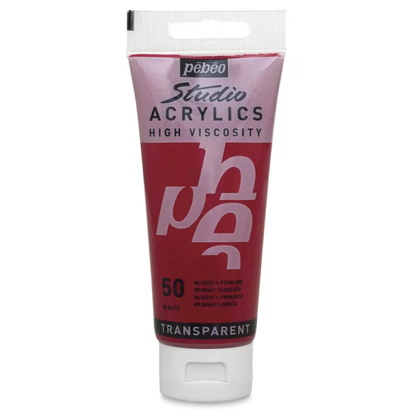 Pebeo Studio Yüksek Viskoziteli Akrilik Boya 100 ml Primary Magenta 50 ürün görseli 1