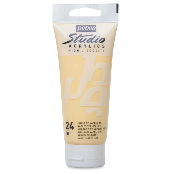 Pebeo Studio Yüksek Viskoziteli Akrilik Boya 100 ml Naples Yellow Hue 24 ürün görseli 1