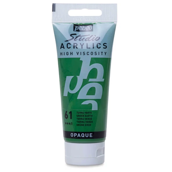 Pebeo Studio Yüksek Viskoziteli Akrilik Boya 100 ml Green Earth 61 ürün görseli 1
