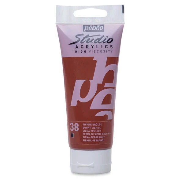 Pebeo Studio Yüksek Viskoziteli Akrilik Boya 100 ml Burnt Sienna 38 ürün görseli 1