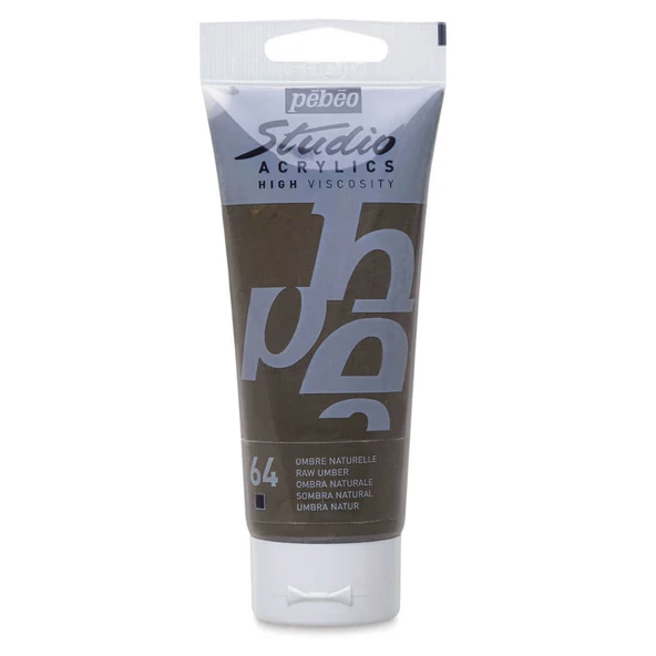 Pebeo Studio Yüksek Viskoziteli Akrilik Boya 100 ml Raw Umber 64 ürün görseli 1