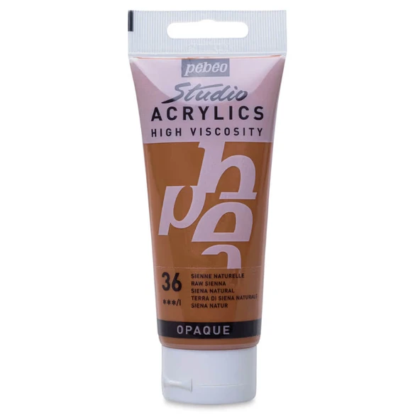 Pebeo Studio Yüksek Viskoziteli Akrilik Boya 100 ml Raw Sienna 36 ürün görseli 1