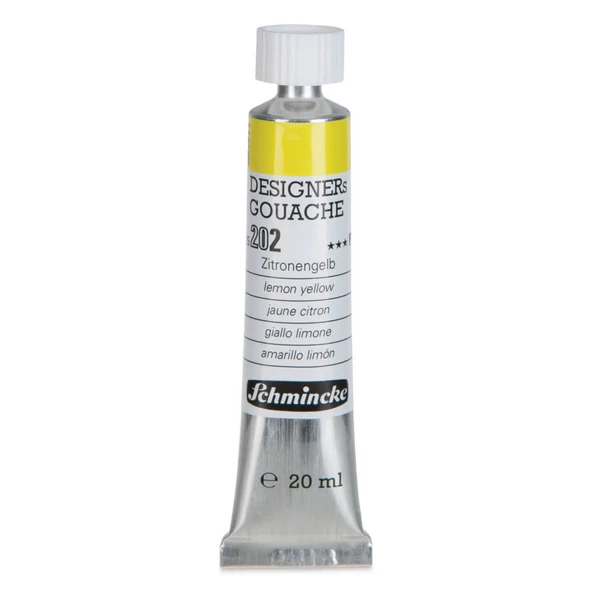 Schmincke HKS Designers Guaj Boya 20 ml Lemon Yellow 202 ürün görseli 1