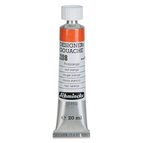 Schmincke HKS Designers Guaj Boya 20 ml Red Orange 208 ürün görseli 1