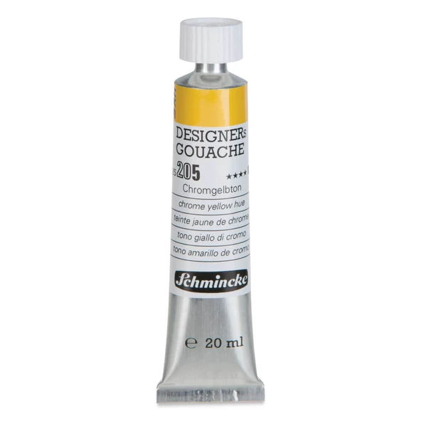 Schmincke HKS Designers Guaj Boya 20 ml Chrome Yellow Hue 205 ürün görseli 1