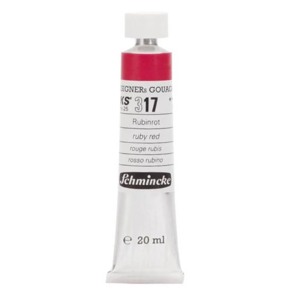 Schmincke HKS Designers Guaj Boya 20 ml Rubby Red 317 ürün görseli 1