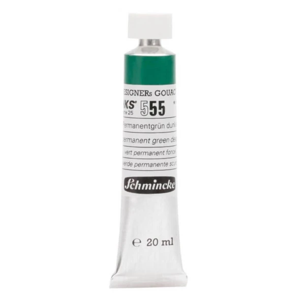 Schmincke HKS Designers Guaj Boya 20 ml Permanent Green Deep 555 ürün görseli 1