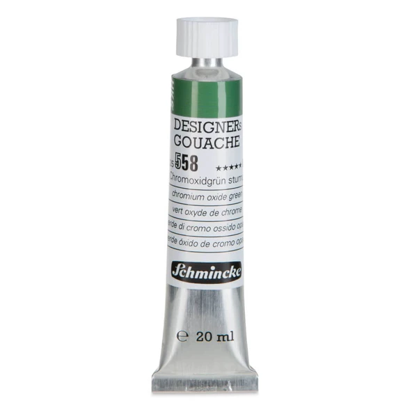 Schmincke HKS Designers Guaj Boya 20 ml Chromium Oxide Green 558 ürün görseli 1