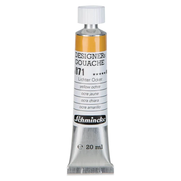 Schmincke HKS Designers Guaj Boya 20 ml Yellow Ochre 671 ürün görseli 1
