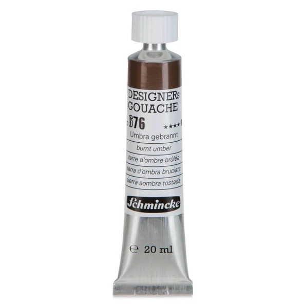 Schmincke HKS Designers Guaj Boya 20 ml Burnt Umber 676 ürün görseli 1