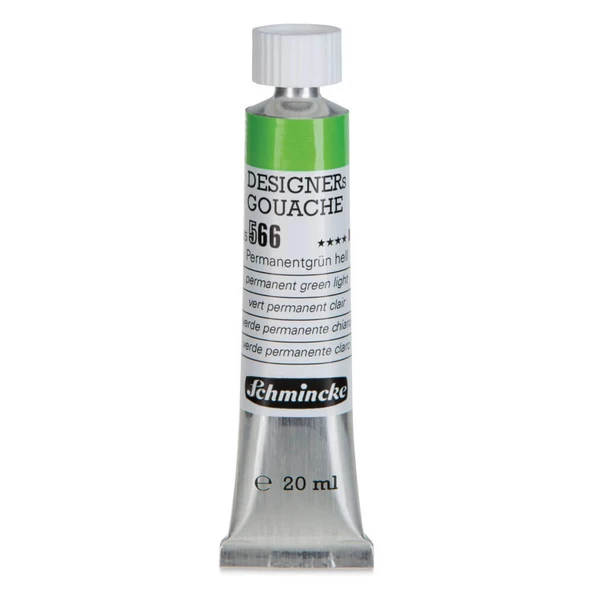 Schmincke HKS Designers Guaj Boya 20 ml Permanent Green Light 566 ürün görseli 1