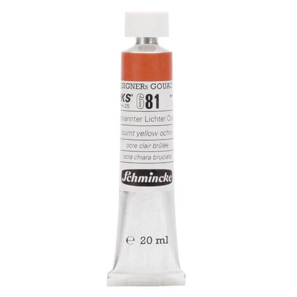 Schmincke HKS Designers Guaj Boya 20 ml Burnt Yellow Ochre 681 ürün görseli 1