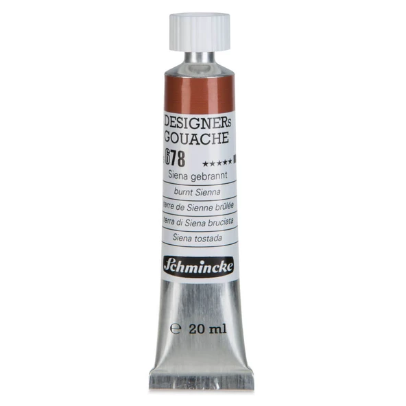 Schmincke HKS Designers Guaj Boya 20 ml Burnt Sienna 678 ürün görseli 1
