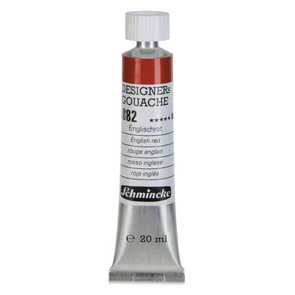 Schmincke HKS Designers Guaj Boya 20 ml English Red 682 ürün görseli 1