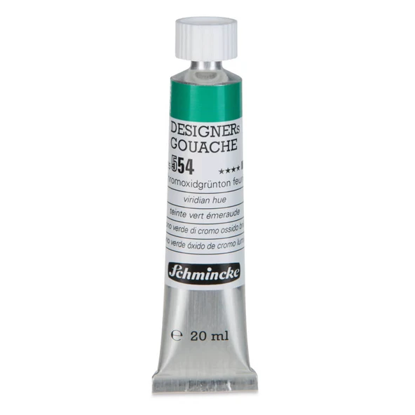 Schmincke HKS Designers Guaj Boya 20 ml Chromium Oxide Green Brilliant 554 ürün görseli 1