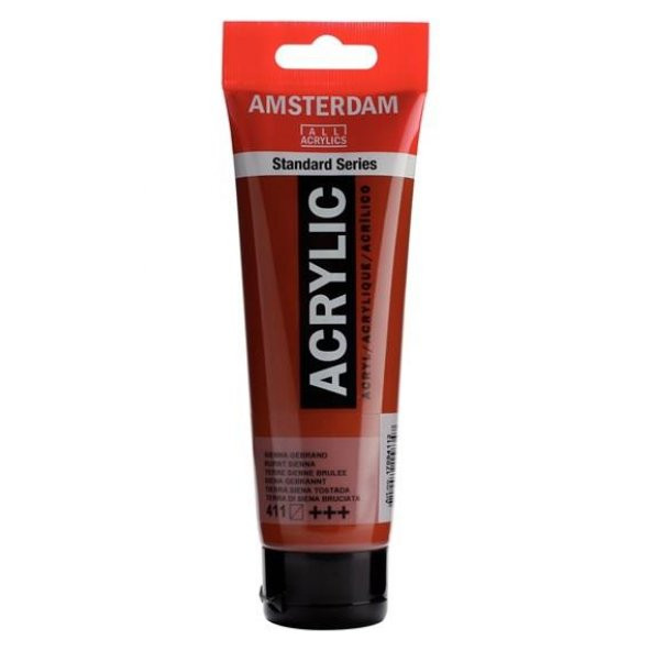 Amsterdam Akrilik Boya 120ml Tüp BURNT SIENNA 411 ürün görseli 1